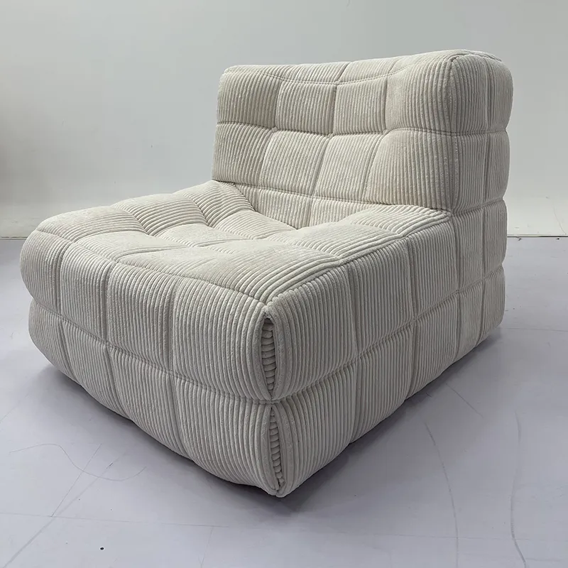 VACOS M17 Corduroy Fabric Single Sofa Texture Close Up